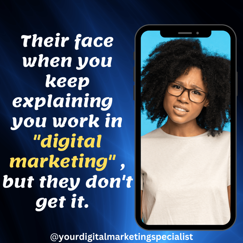 Confused look image as they try to understand digital marketing as a profession.