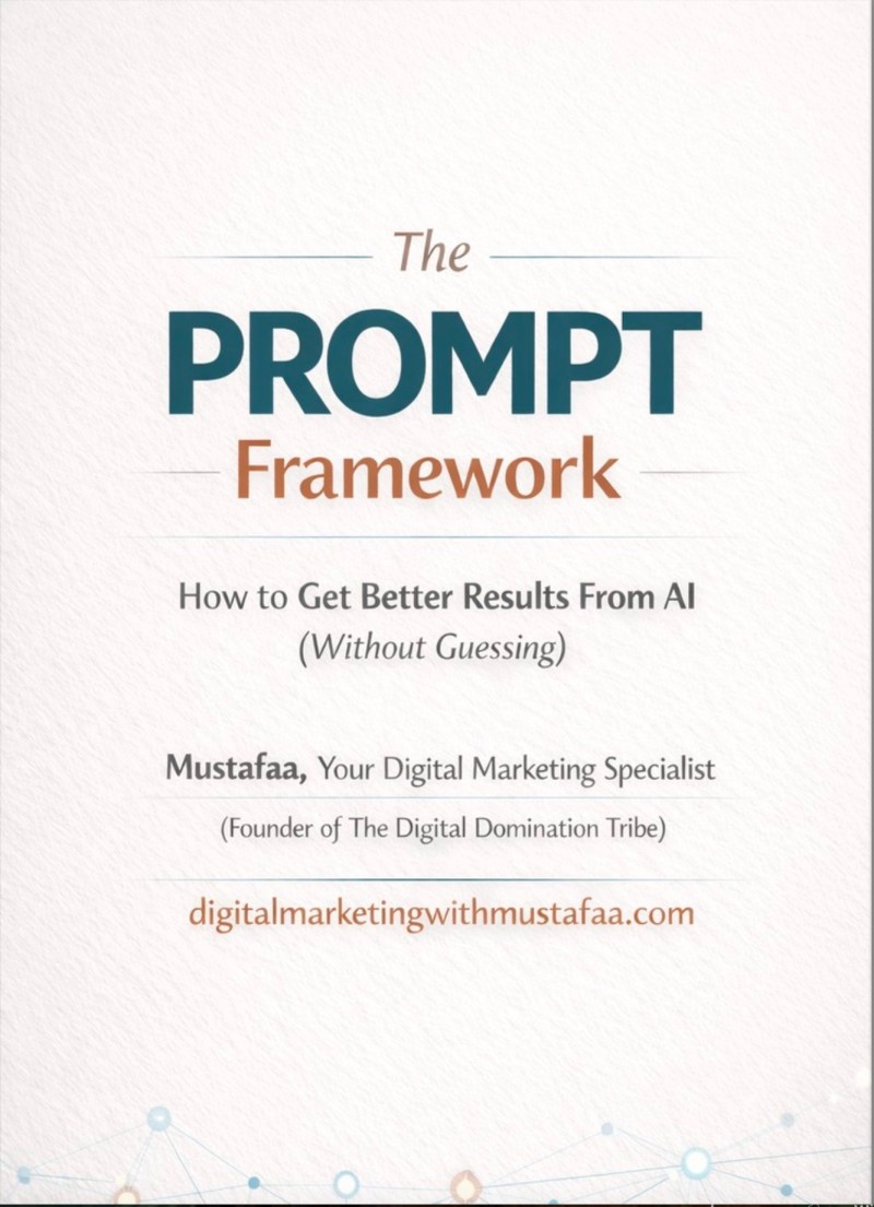 The Prompt Framework Workbook cover